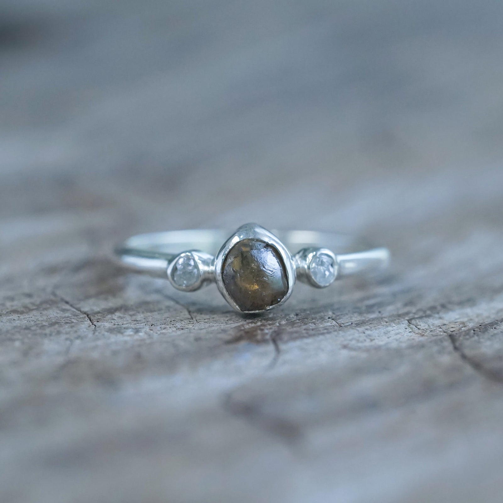 Raw Diamond Ring - Gardens of the Sun | Ethical Jewelry