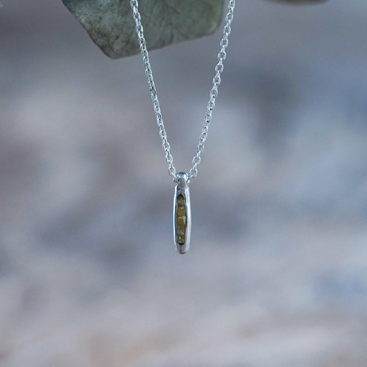 Raw Yellow Diamond Necklace with Hidden Gems - Gardens of the Sun | Ethical Jewelry