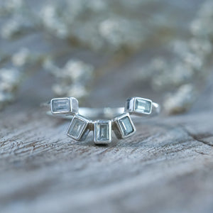 White Zircon Crown Ring - Size 7.25