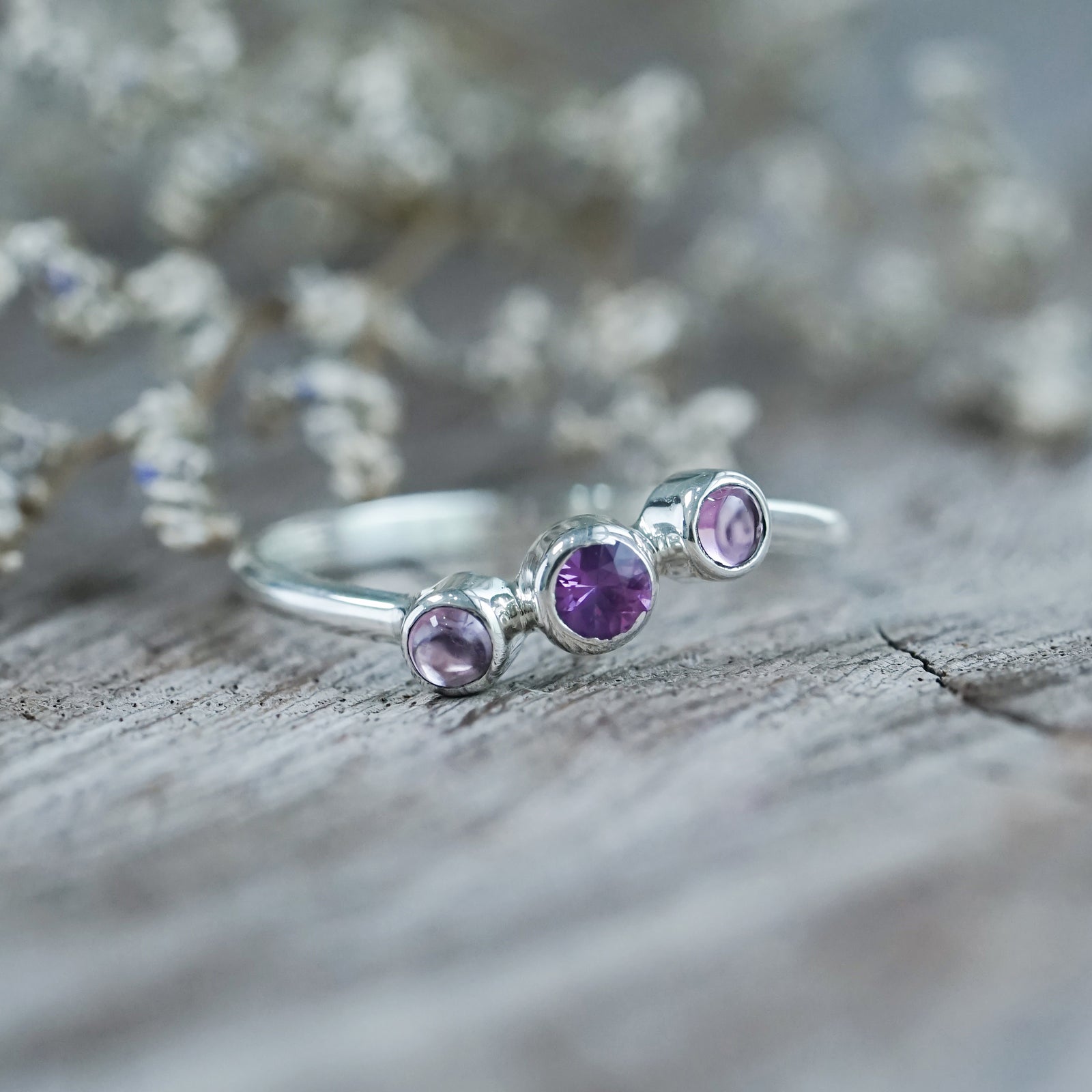 Pink Sapphire and Tourmaline Ring - Gardens of the Sun | Ethical Jewelry