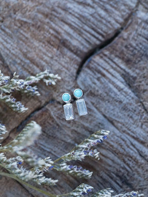 turquoise earrings stud