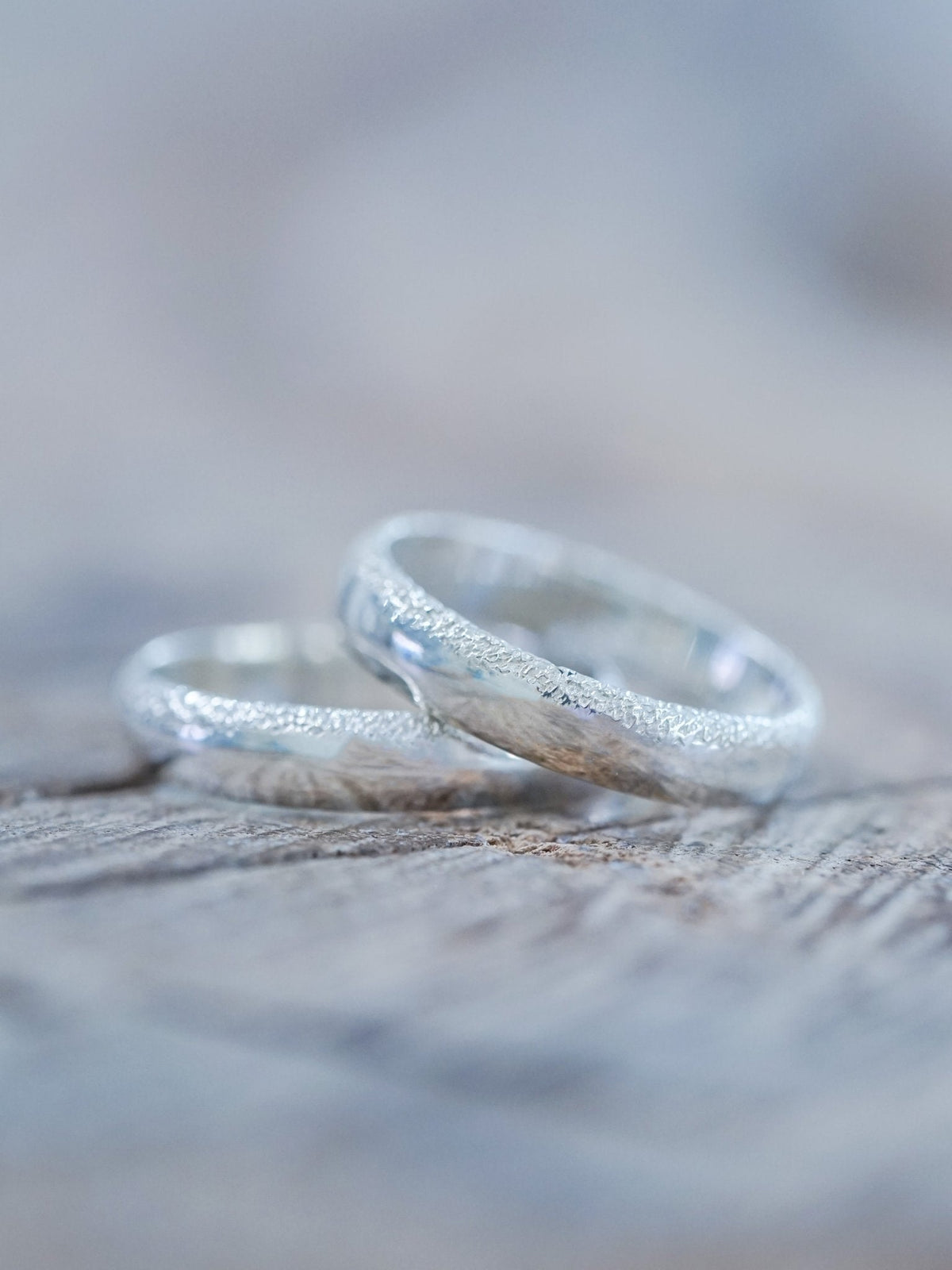 Wabi Sabi Organic Wedding Band in Silver - Gardens of the Sun | Ethical Jewelry