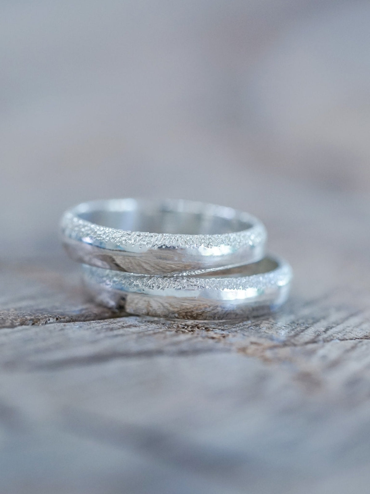 Wabi Sabi Organic Wedding Band in Silver - Gardens of the Sun | Ethical Jewelry