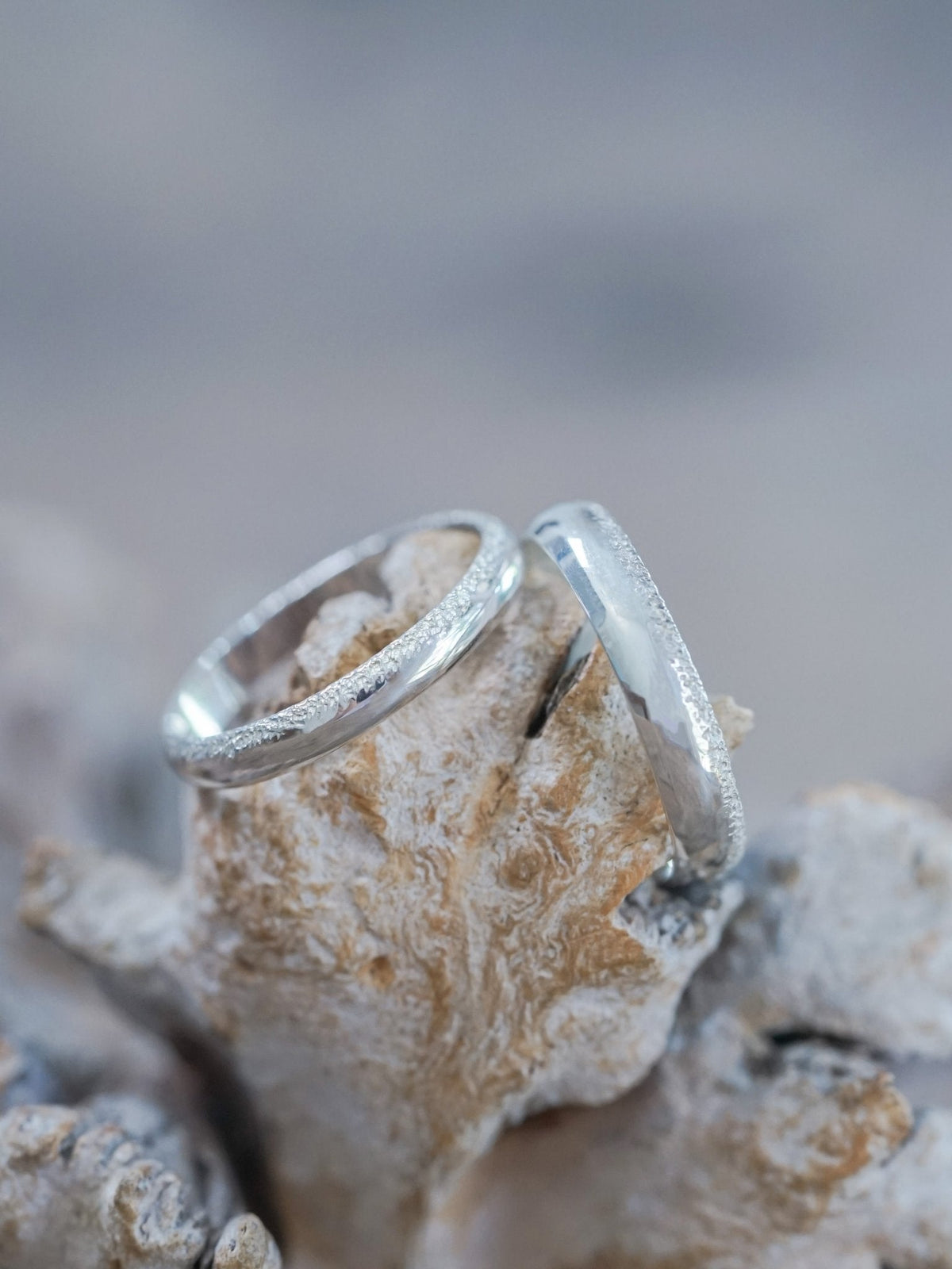 Wabi Sabi Organic Wedding Band in Silver - Gardens of the Sun | Ethical Jewelry