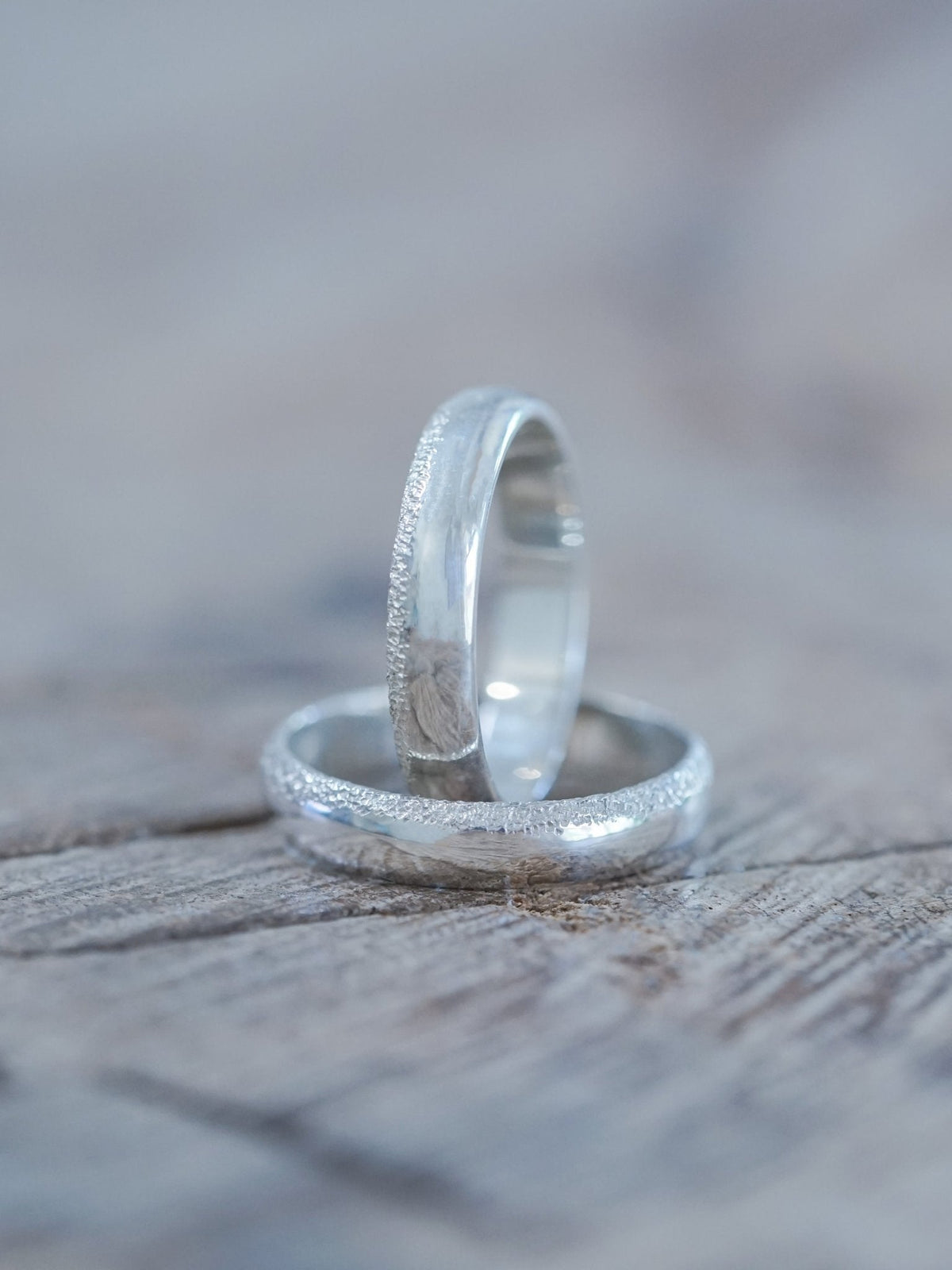 Wabi Sabi Organic Wedding Band in Silver - Gardens of the Sun | Ethical Jewelry