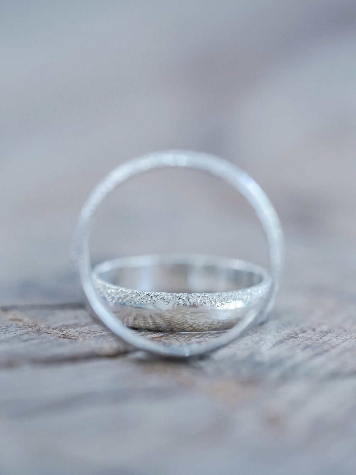 Wabi Sabi Organic Wedding Band in Silver - Gardens of the Sun | Ethical Jewelry