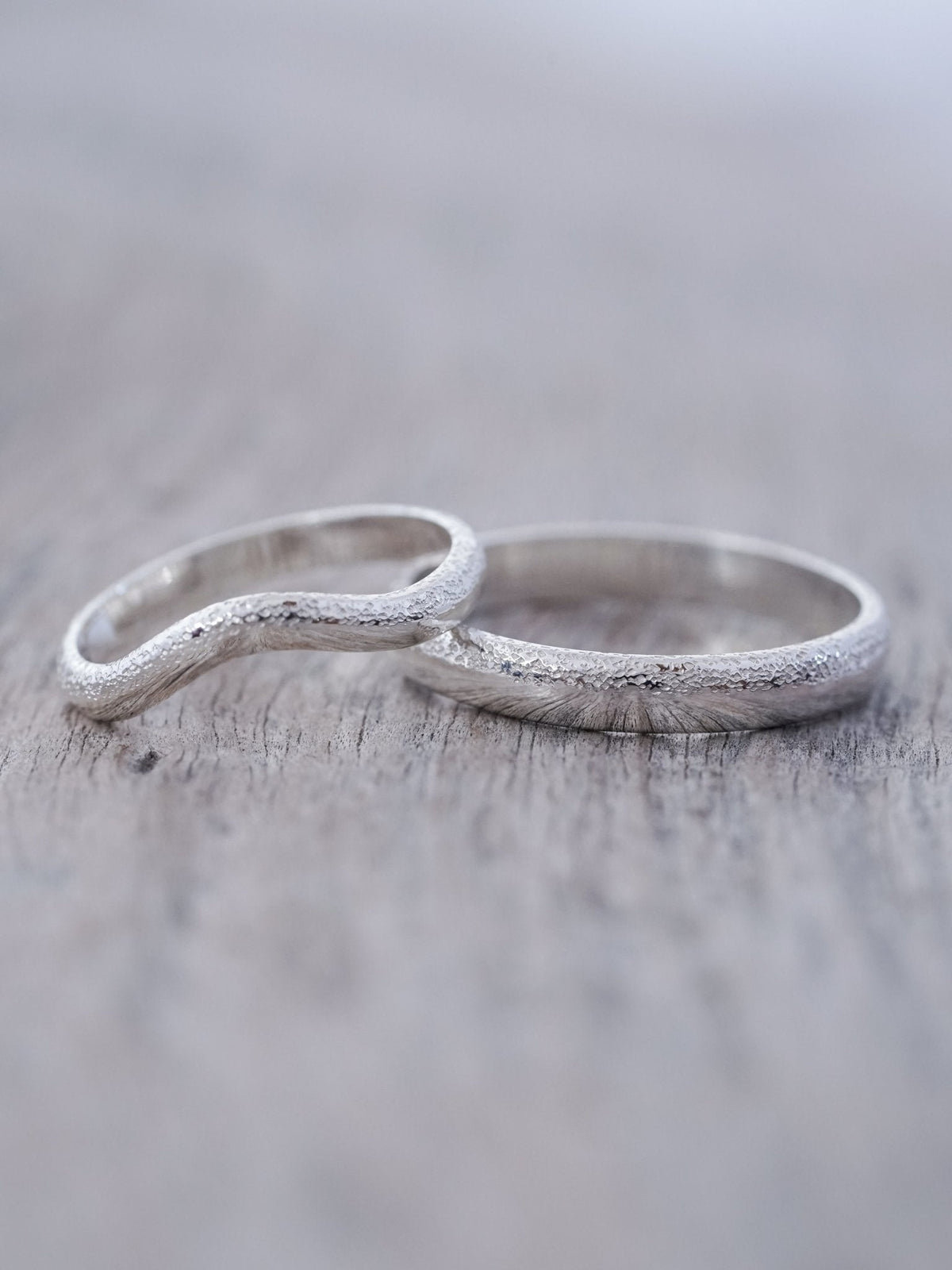 Wabi Sabi Organic Wedding Band in Silver - Gardens of the Sun | Ethical Jewelry