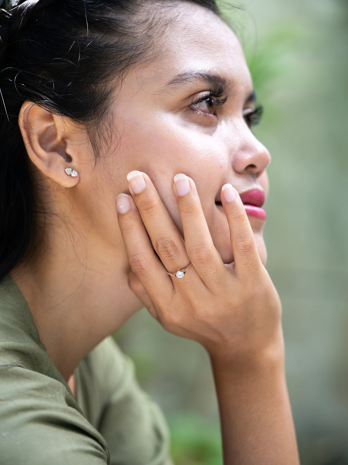 White Topaz Ring - Gardens of the Sun | Ethical Jewelry