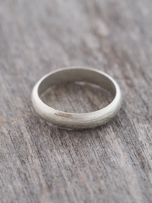 Brushed Wedding Band - Gardens of the Sun Jewelry