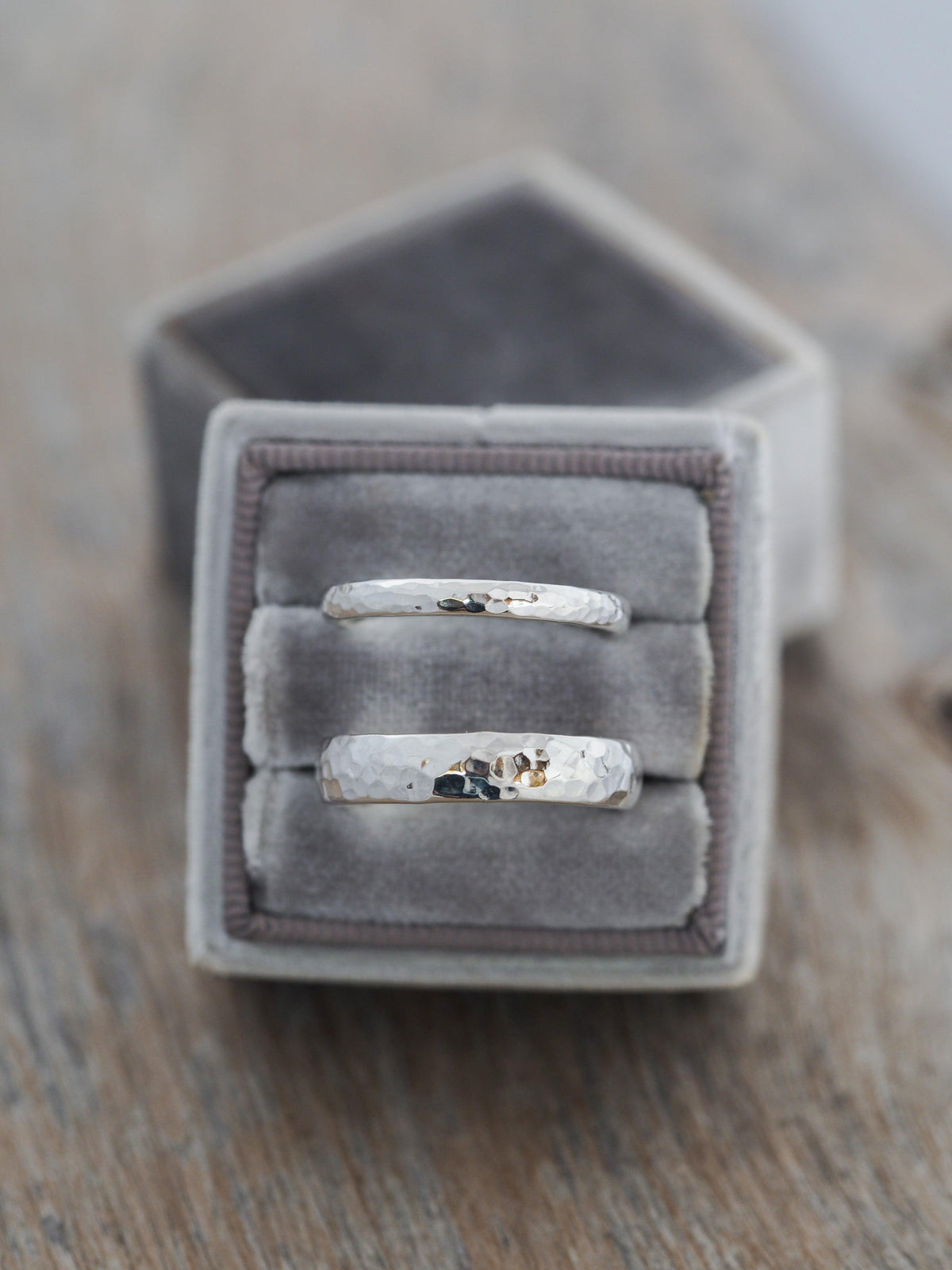 Faceted Wedding Ring in Silver - Gardens of the Sun | Ethical Jewelry