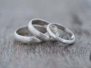 Brushed Wedding Band - Gardens of the Sun Jewelry