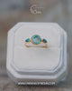 Three Stone Opal Ring in Ethical Gold - Gardens of the Sun | Ethical Jewelry