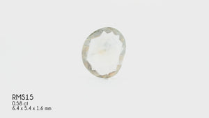 Custom Rose Cut Montana Sapphire Ring in Gold