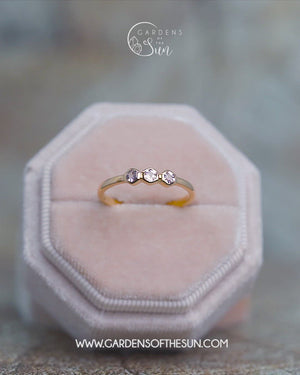 Hexagon Spinel Ring in Ethical Gold - Gardens of the Sun Jewelry