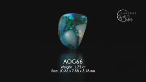 Custom Australian Opal Ring in Gold