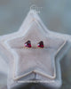Triangle Garnet Earrings in Ethical Gold - Gardens of the Sun | Ethical Jewelry
