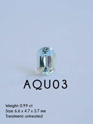 Custom Aquamarine Ring in Gold