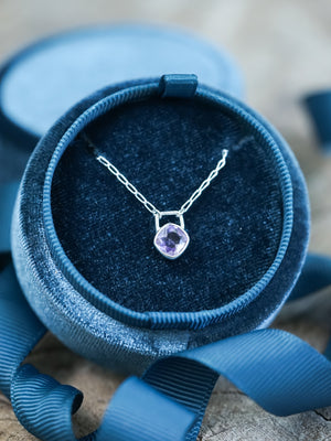 Amethyst Lock Necklace - Gardens of the Sun | Ethical Jewelry