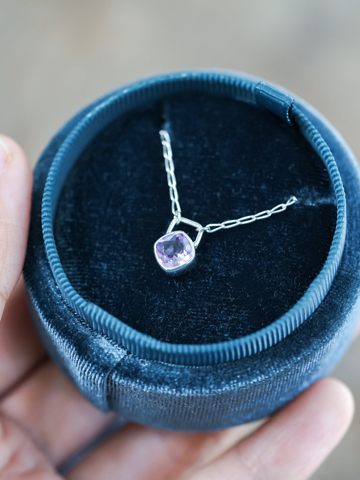 Amethyst Lock Necklace - Gardens of the Sun | Ethical Jewelry