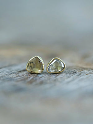 Borneo Diamond Earrings in Ethical Gold - Gardens of the Sun | Ethical Jewelry