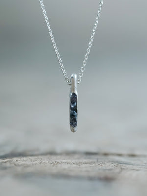 Borneo Sapphire Necklace with Hidden Gems