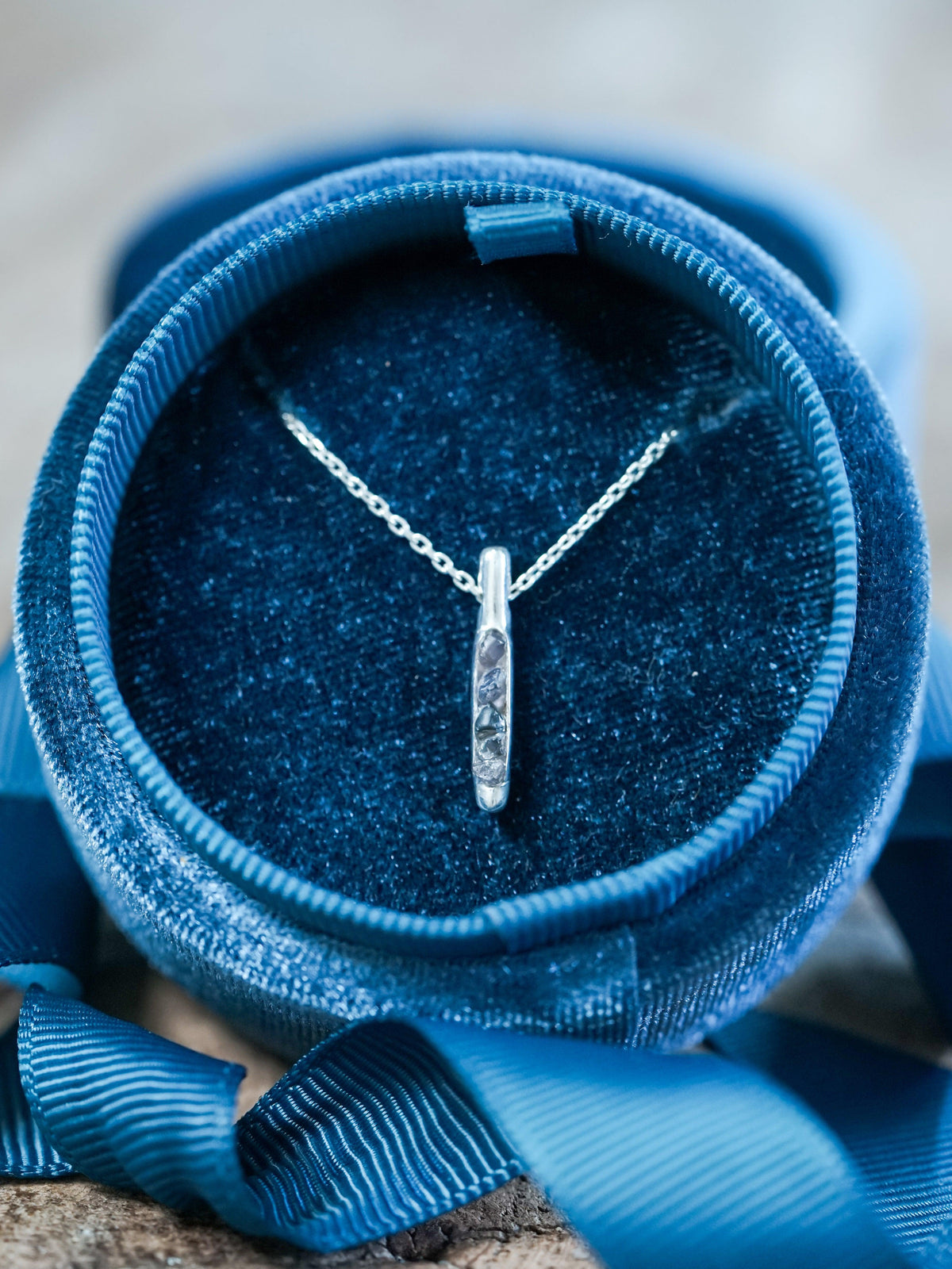 Borneo Sapphire Necklace with Hidden Gems - Gardens of the Sun | Ethical Jewelry