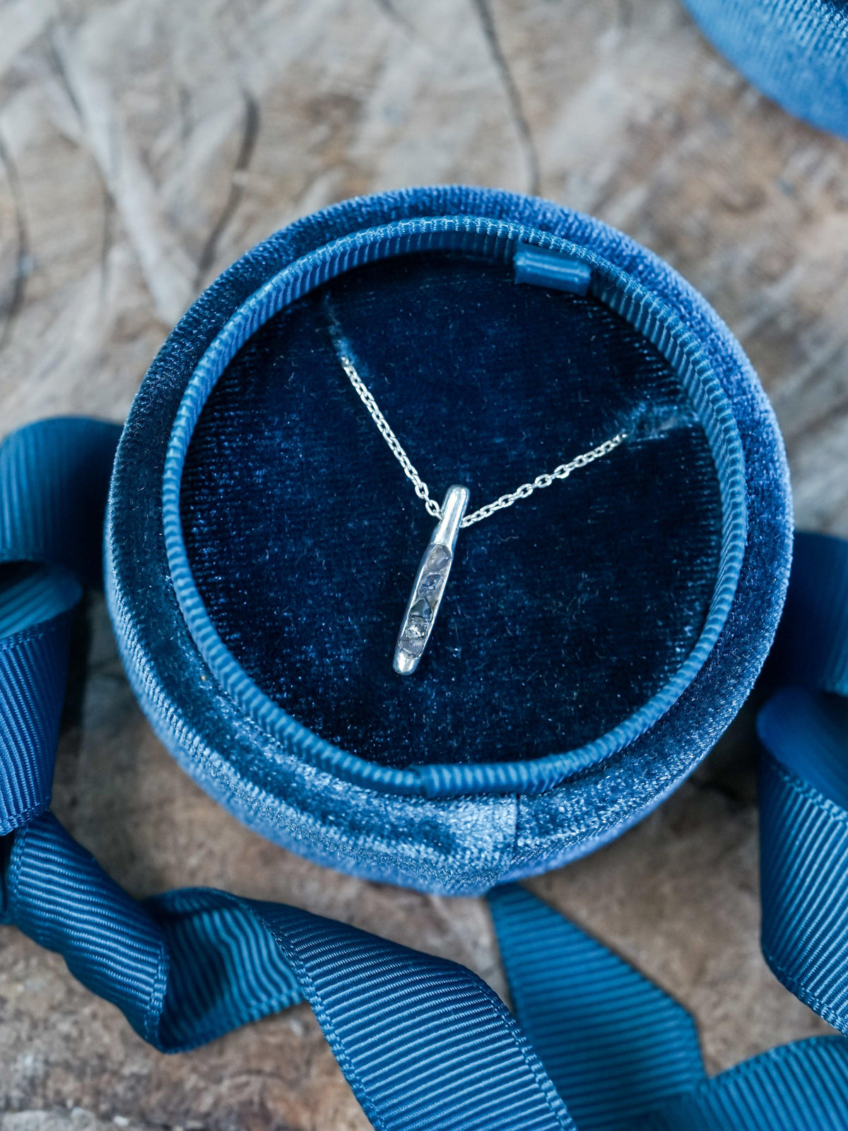 Borneo Sapphire Necklace with Hidden Gems - Gardens of the Sun | Ethical Jewelry