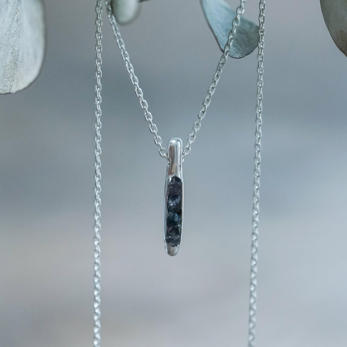 Borneo Sapphire Necklace with Hidden Gems