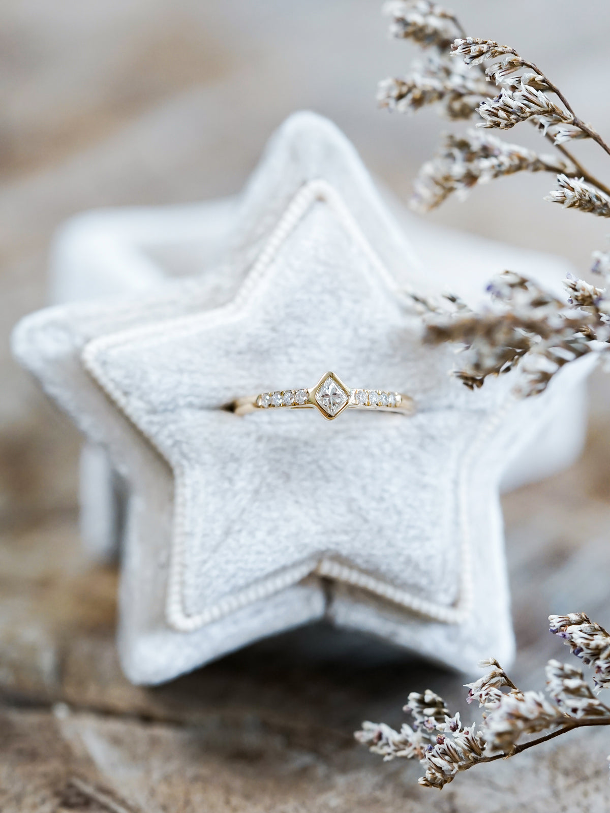 Canadian Kite Diamond Ring in Gold - Size 4.5 - Gardens of the Sun | Ethical Jewelry