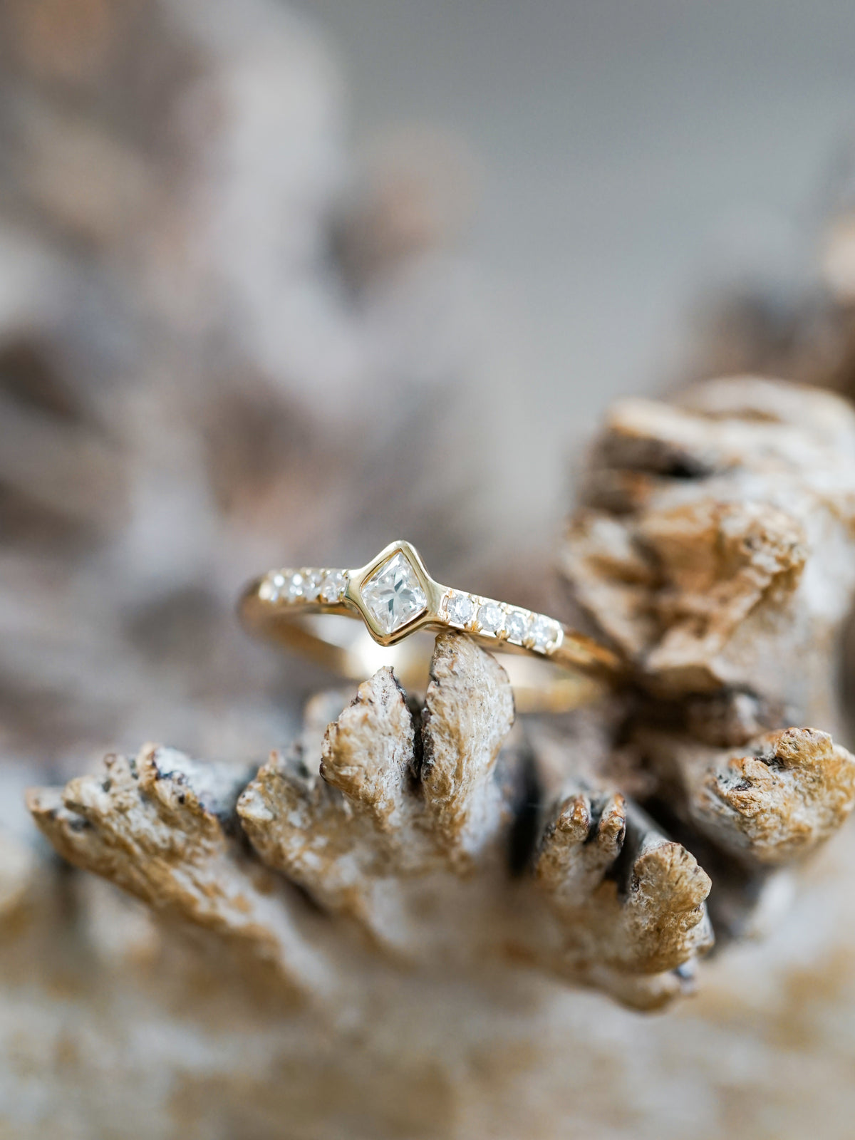 Canadian Kite Diamond Ring in Gold - Size 4.5 - Gardens of the Sun | Ethical Jewelry