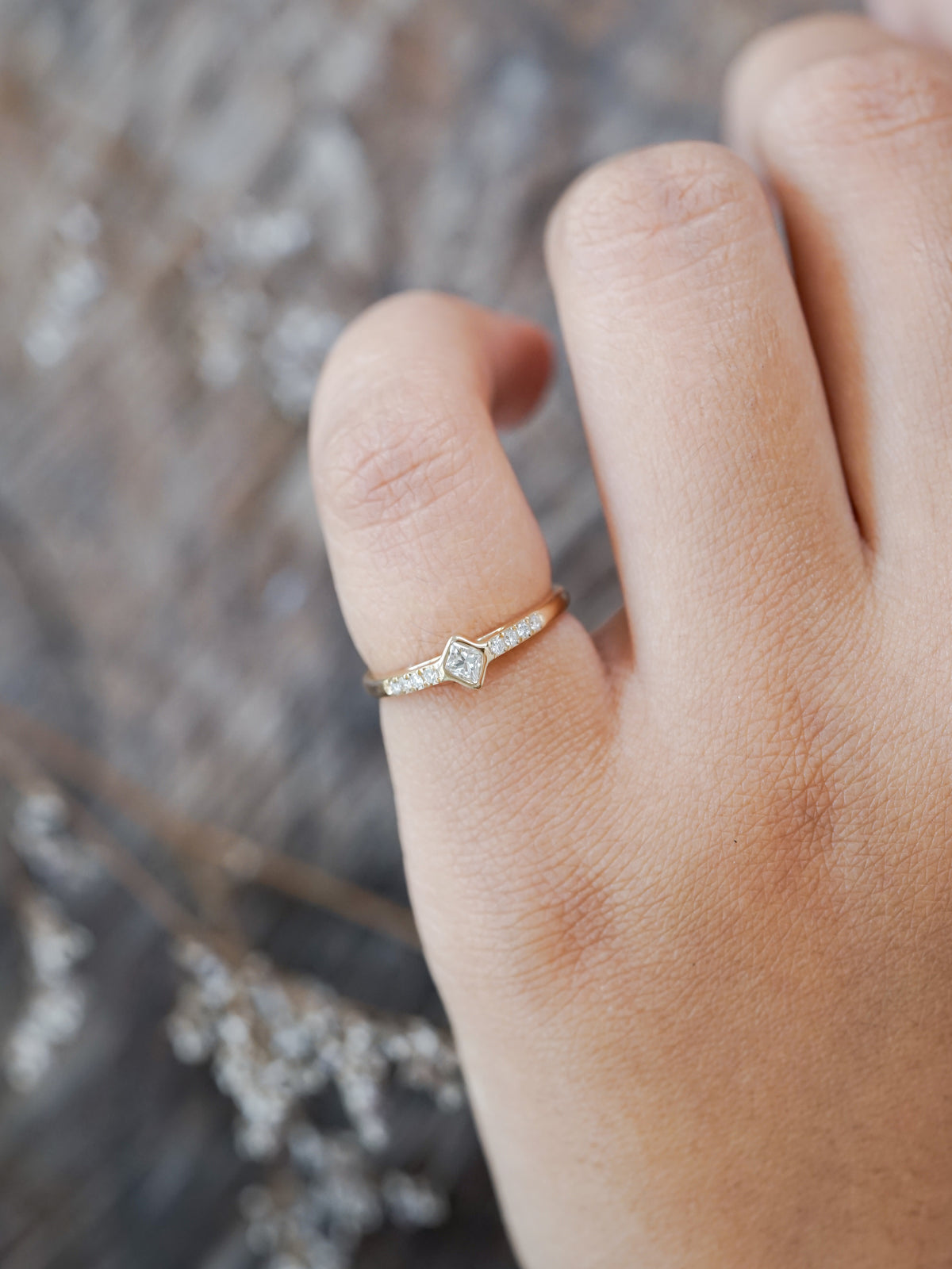 Canadian Kite Diamond Ring in Gold - Size 4.5 - Gardens of the Sun | Ethical Jewelry