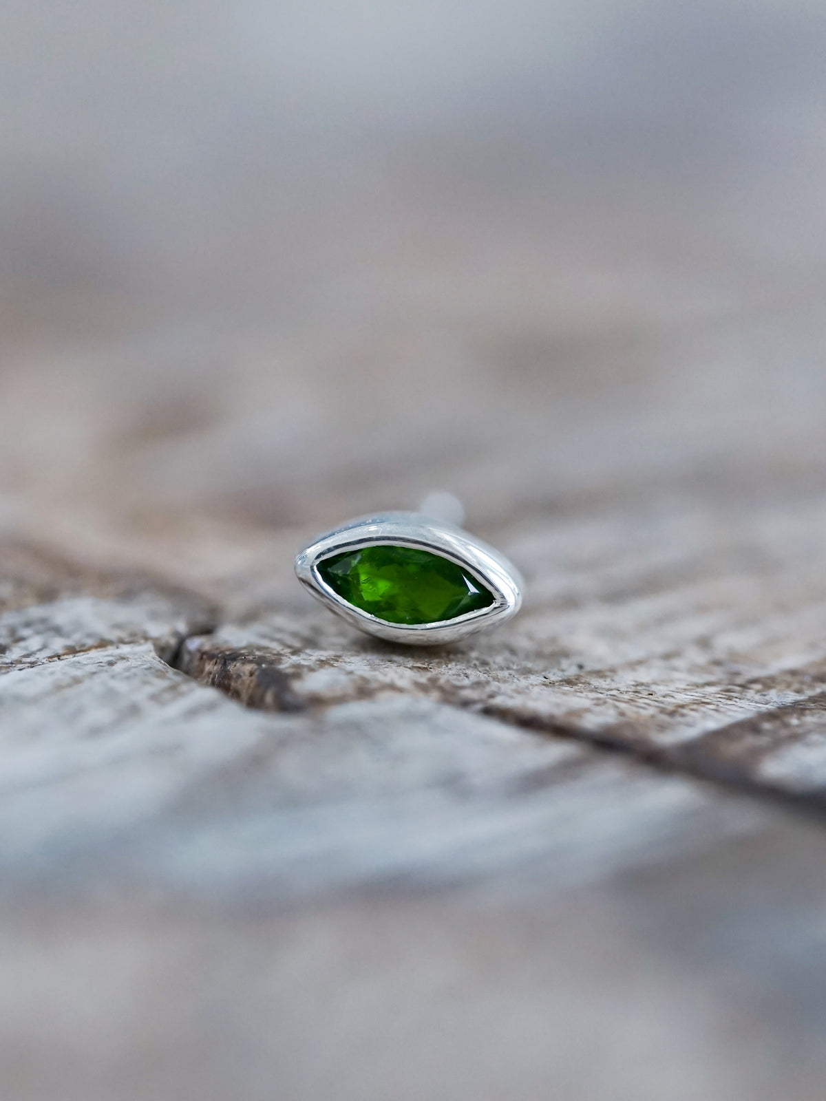 Chrome Diopside Stud Earrings - Gardens of the Sun | Ethical Jewelry