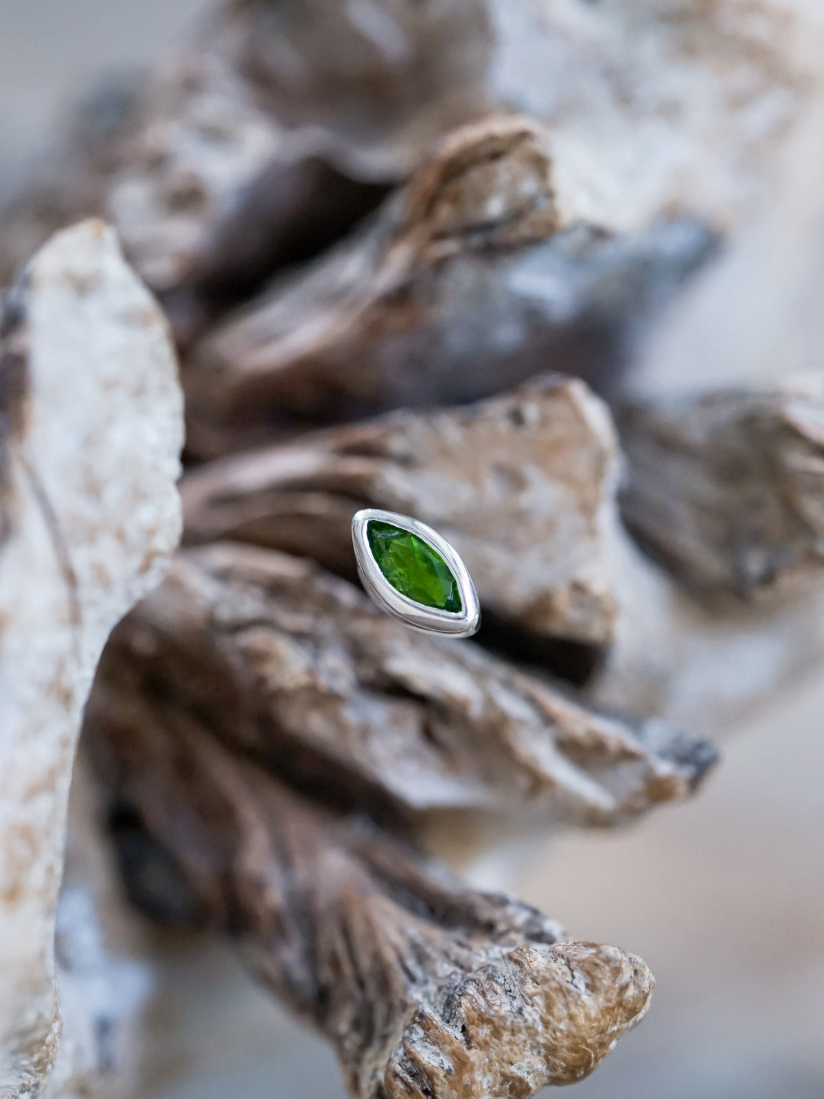 Chrome Diopside Stud Earrings - Gardens of the Sun | Ethical Jewelry