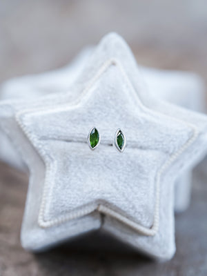 Chrome Diopside Stud Earrings - Gardens of the Sun | Ethical Jewelry