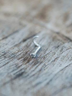 Salt and Pepper Tragus Stud Earring - Gardens of the Sun | Ethical Jewelry