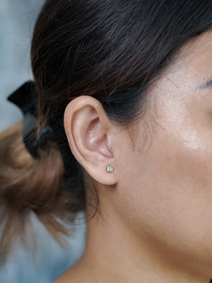 Salt and Pepper Tragus Stud Earring - Gardens of the Sun | Ethical Jewelry