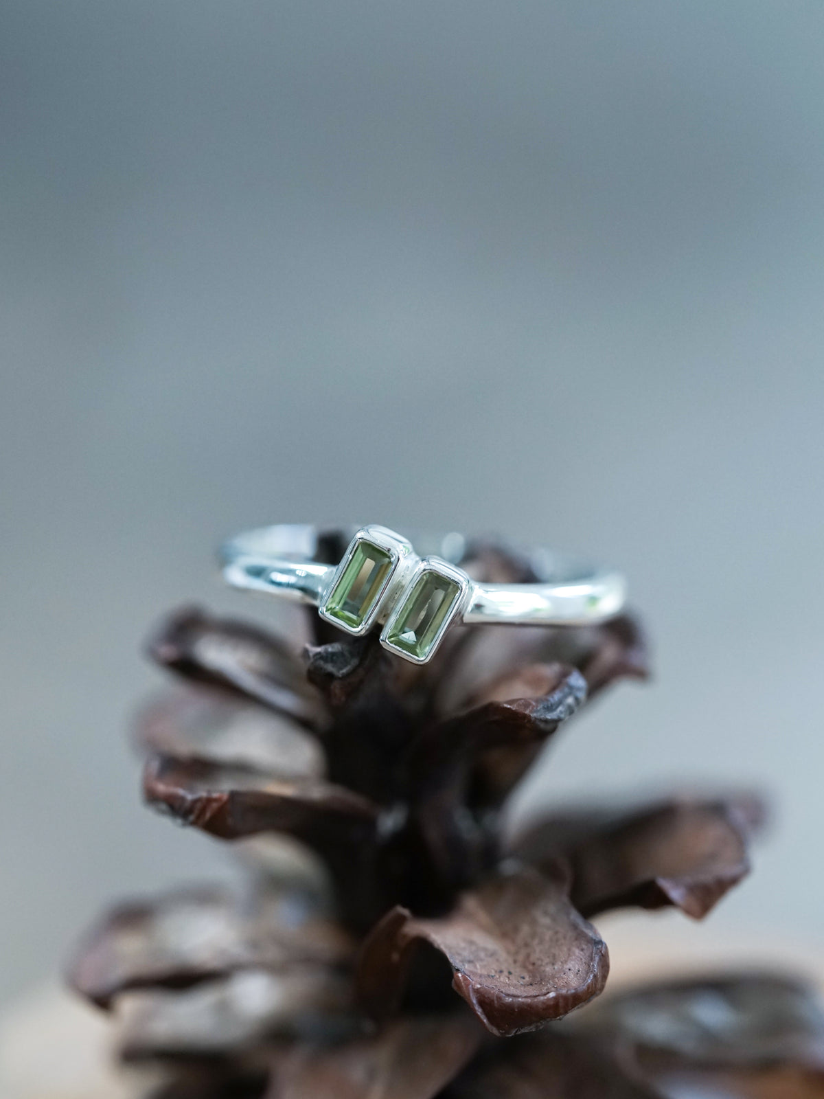 Double Peridot Ring - Gardens of the Sun | Ethical Jewelry 