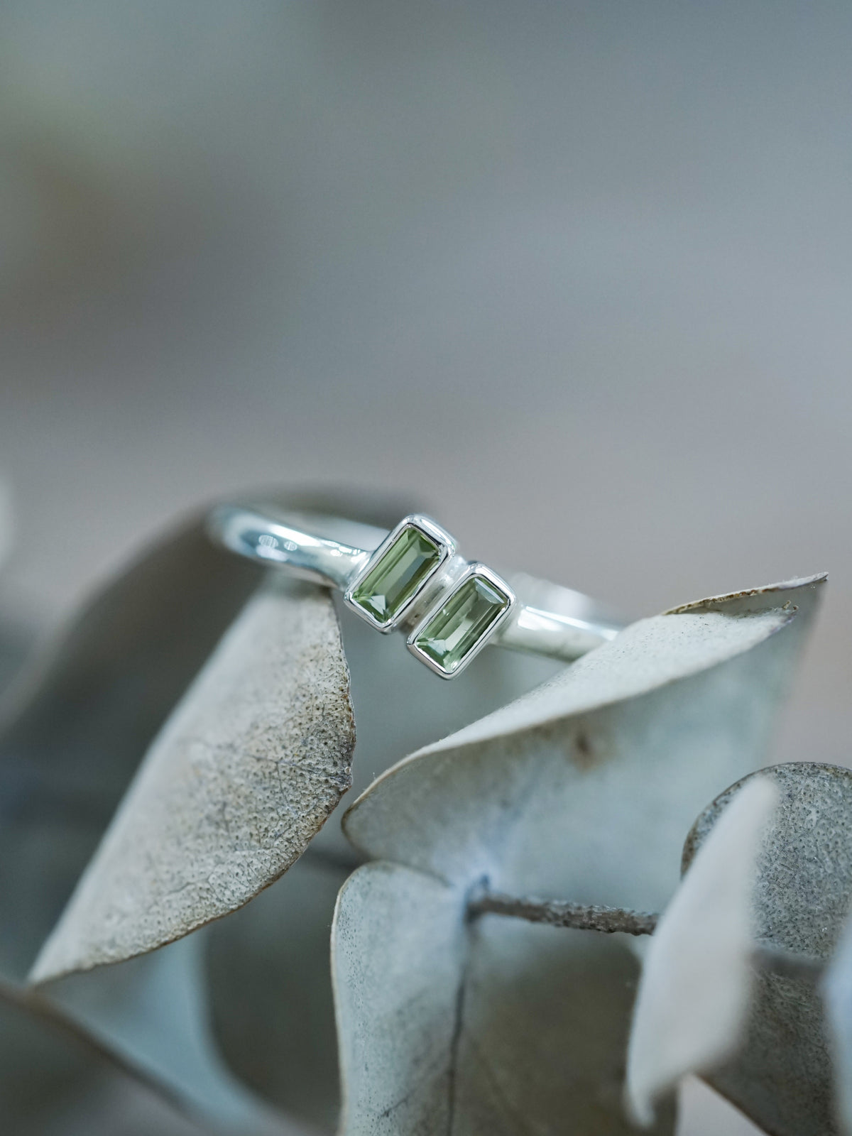 Double Peridot Ring - Gardens of the Sun | Ethical Jewelry 