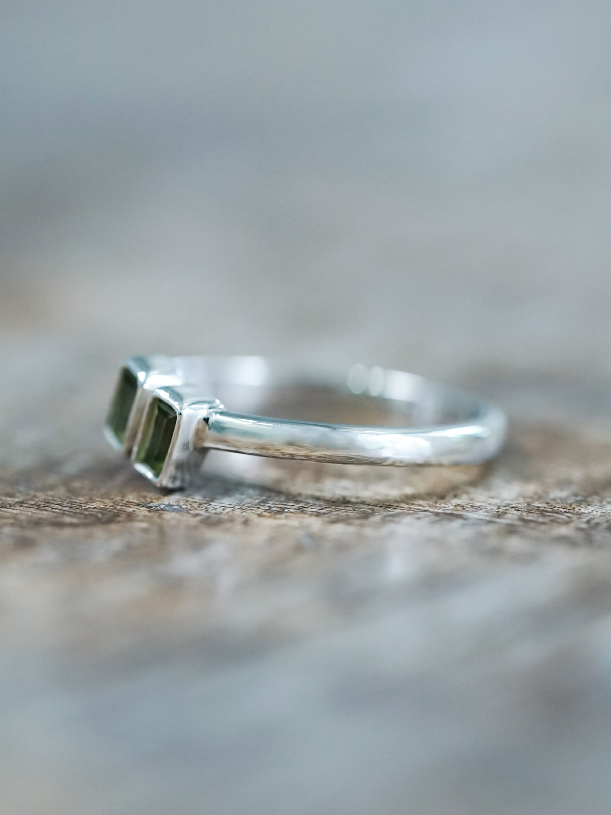 Double Peridot Ring - Gardens of the Sun | Ethical Jewelry 