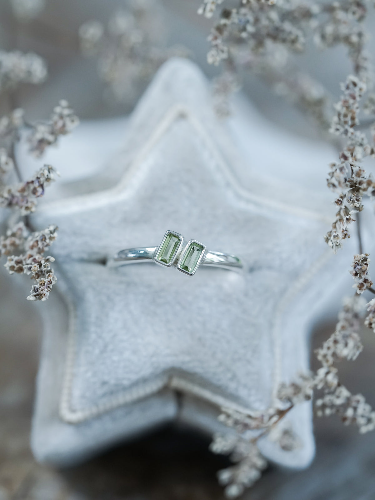 Double Peridot Ring - Gardens of the Sun | Ethical Jewelry 