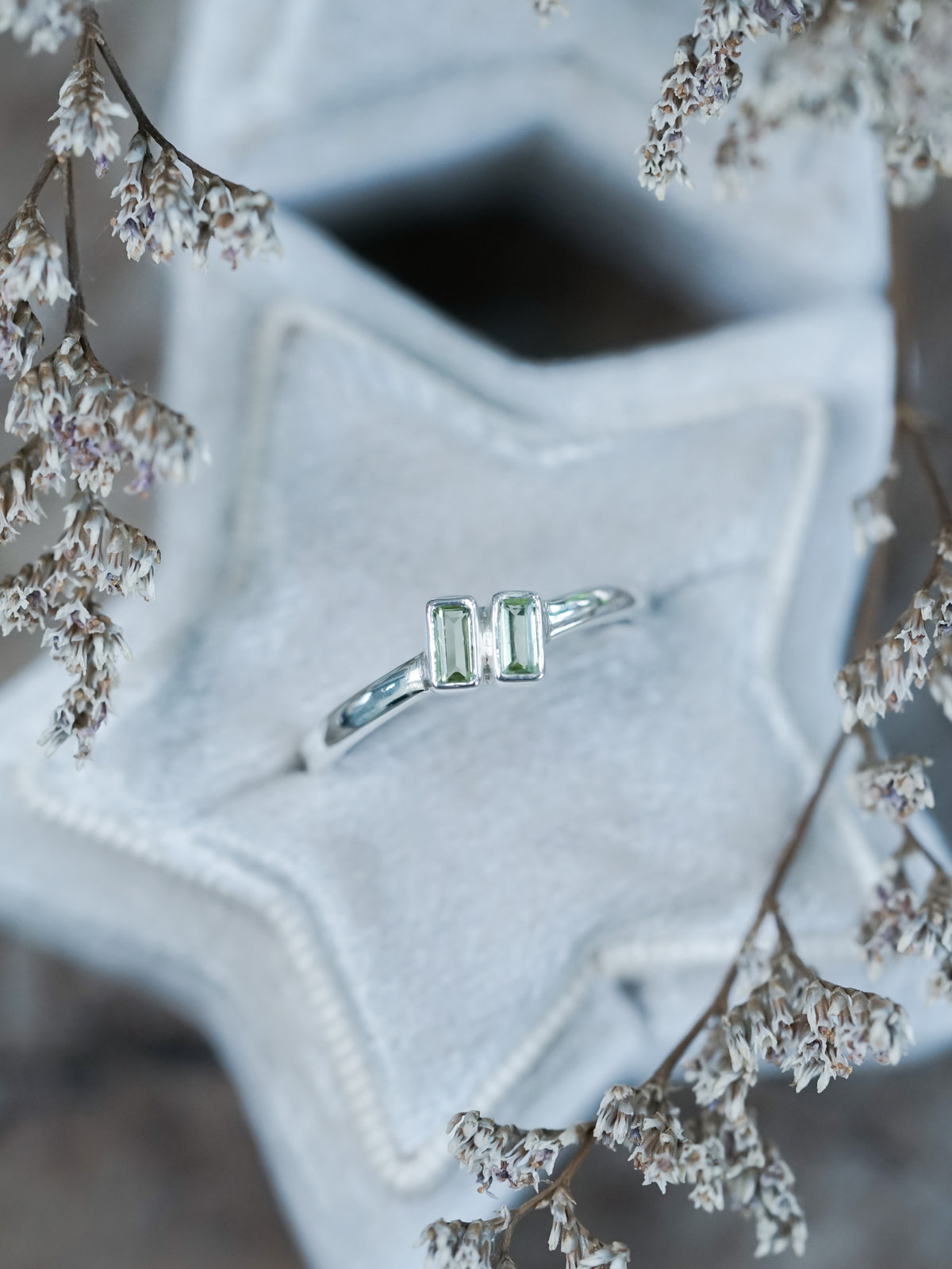 Double Peridot Ring - Gardens of the Sun | Ethical Jewelry 