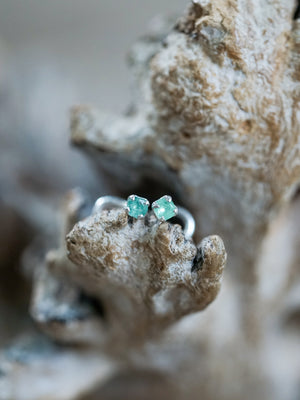 Emerald Tragus Stud Earring - Gardens of the Sun | Ethical Jewelry