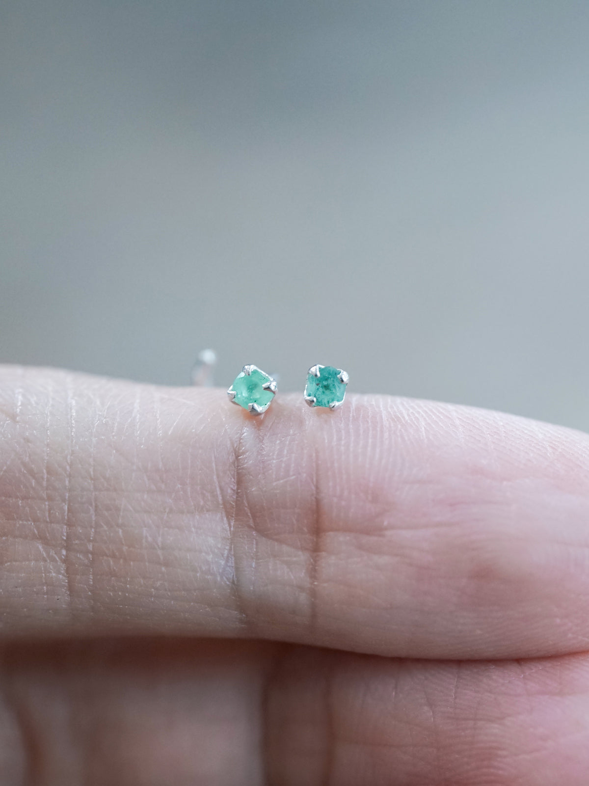 Emerald Tragus Stud Earring - Gardens of the Sun | Ethical Jewelry