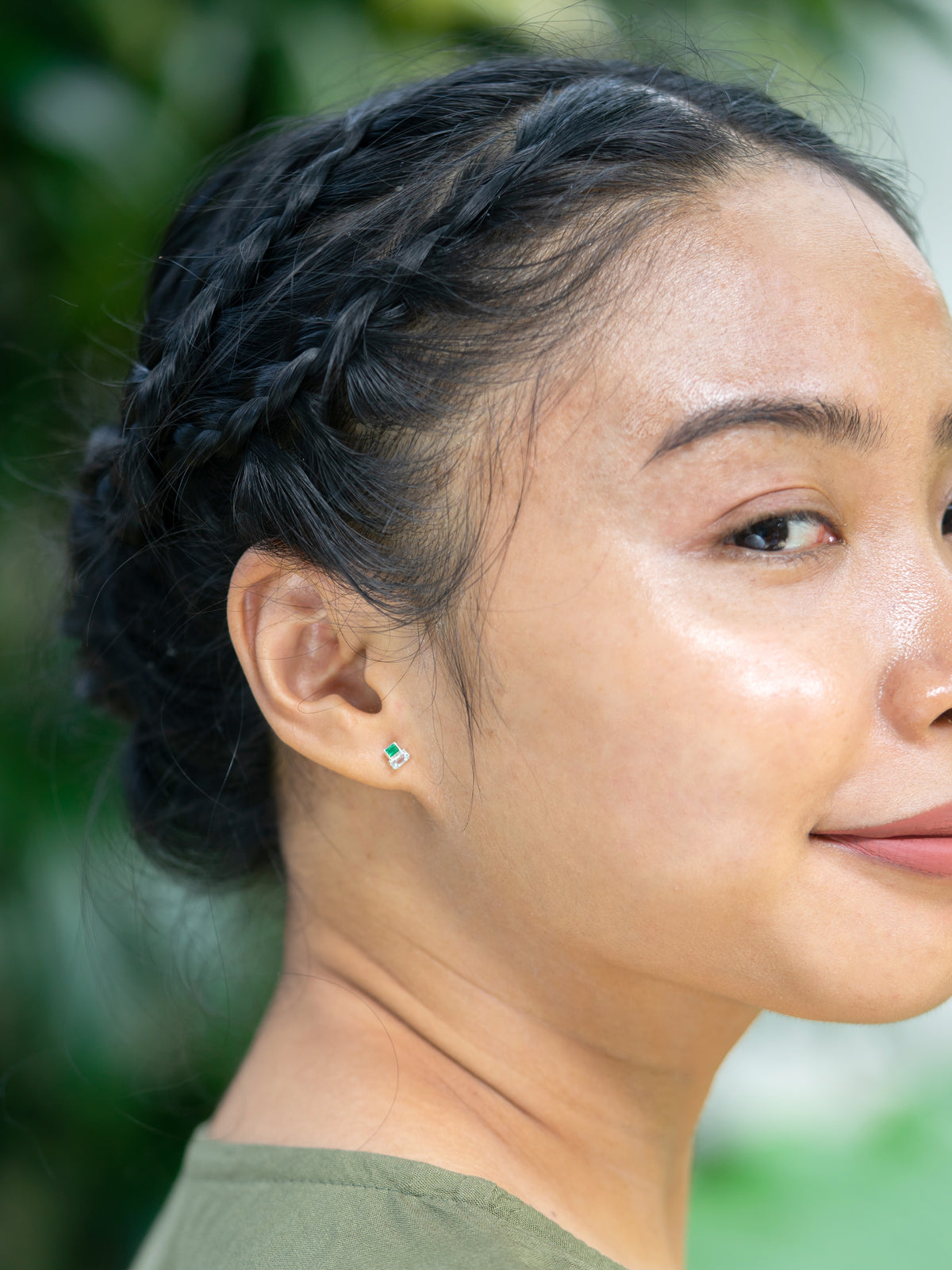 Emerald and Aquamarine Earrings - Gardens of the Sun | Ethical Jewelry