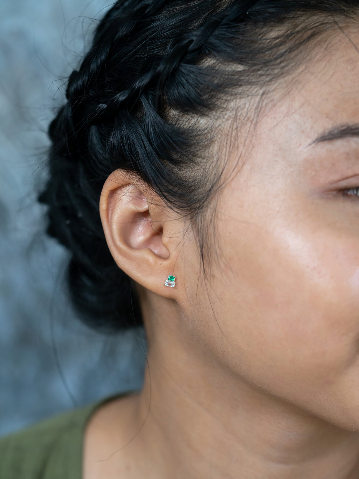 Emerald and Aquamarine Earrings - Gardens of the Sun | Ethical Jewelry