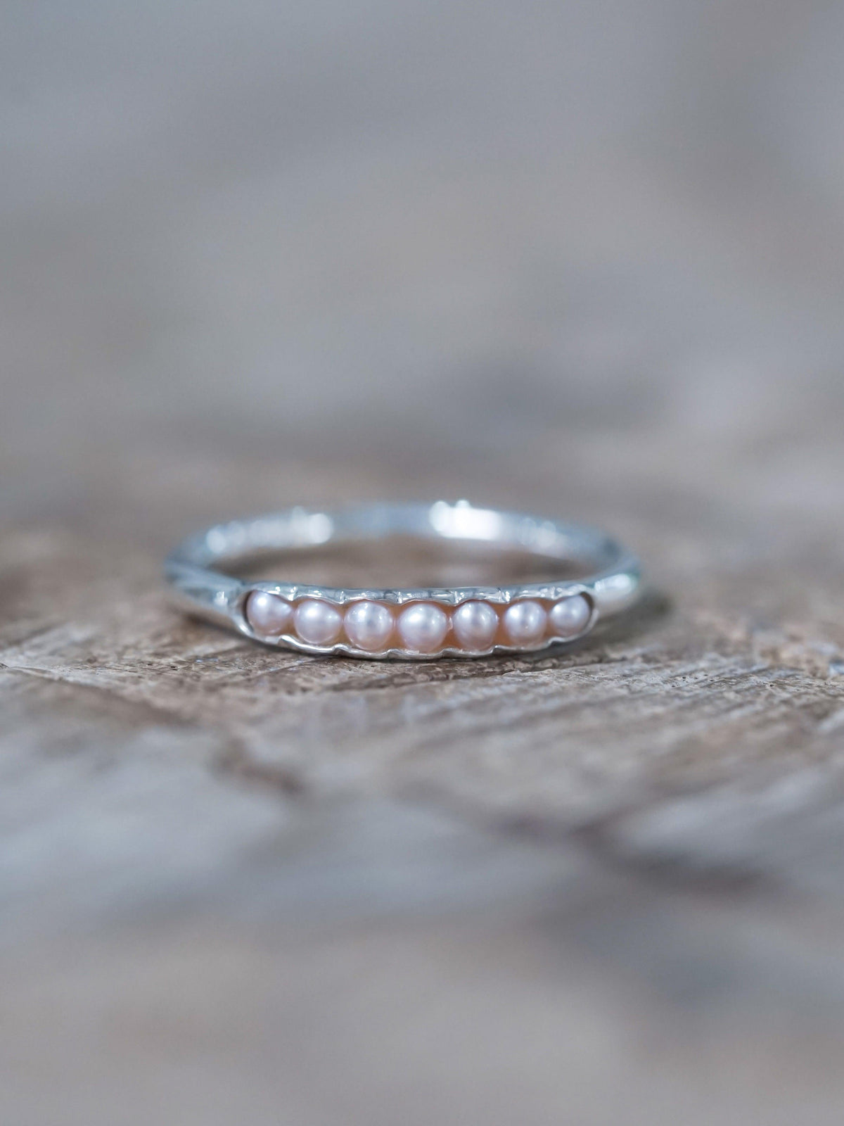 Freshwater Pearl Ring with Hidden Gems - Gardens of the Sun | Ethical Jewelry