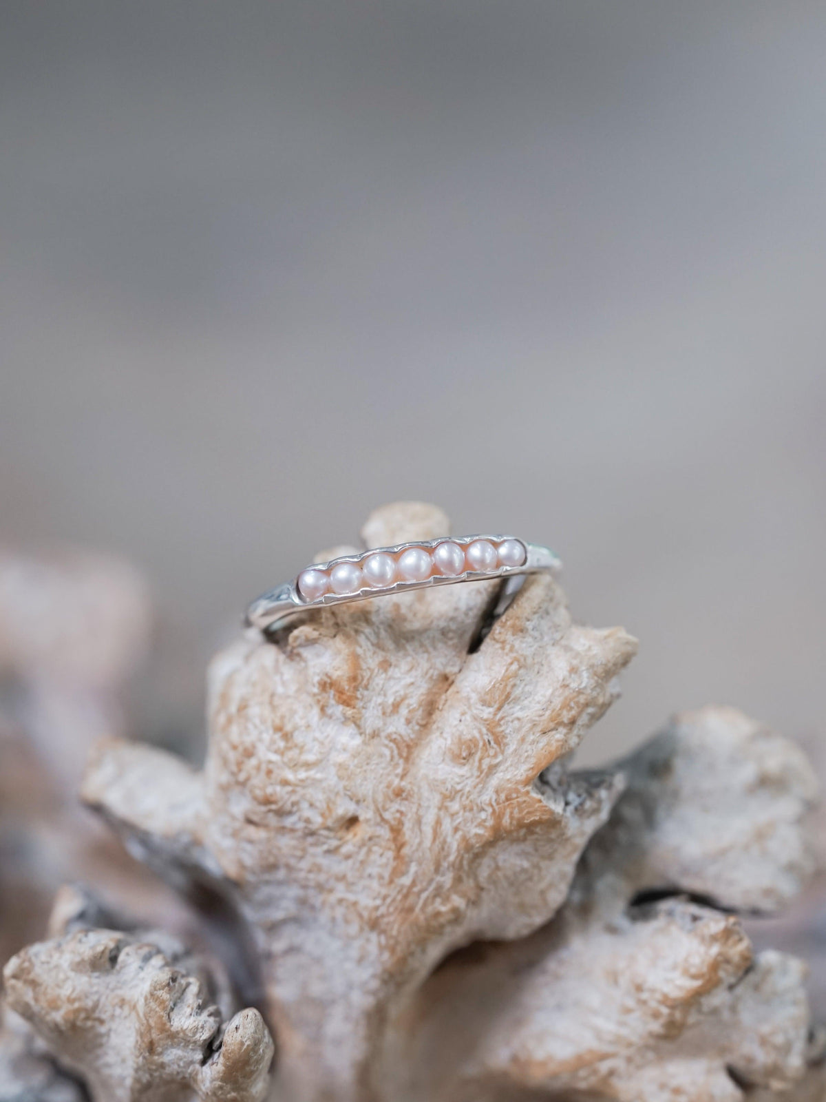 Freshwater Pearl Ring with Hidden Gems - Gardens of the Sun | Ethical Jewelry