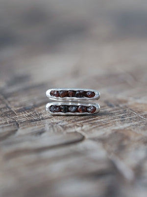 Montana Garnet Earrings with Hidden Gems