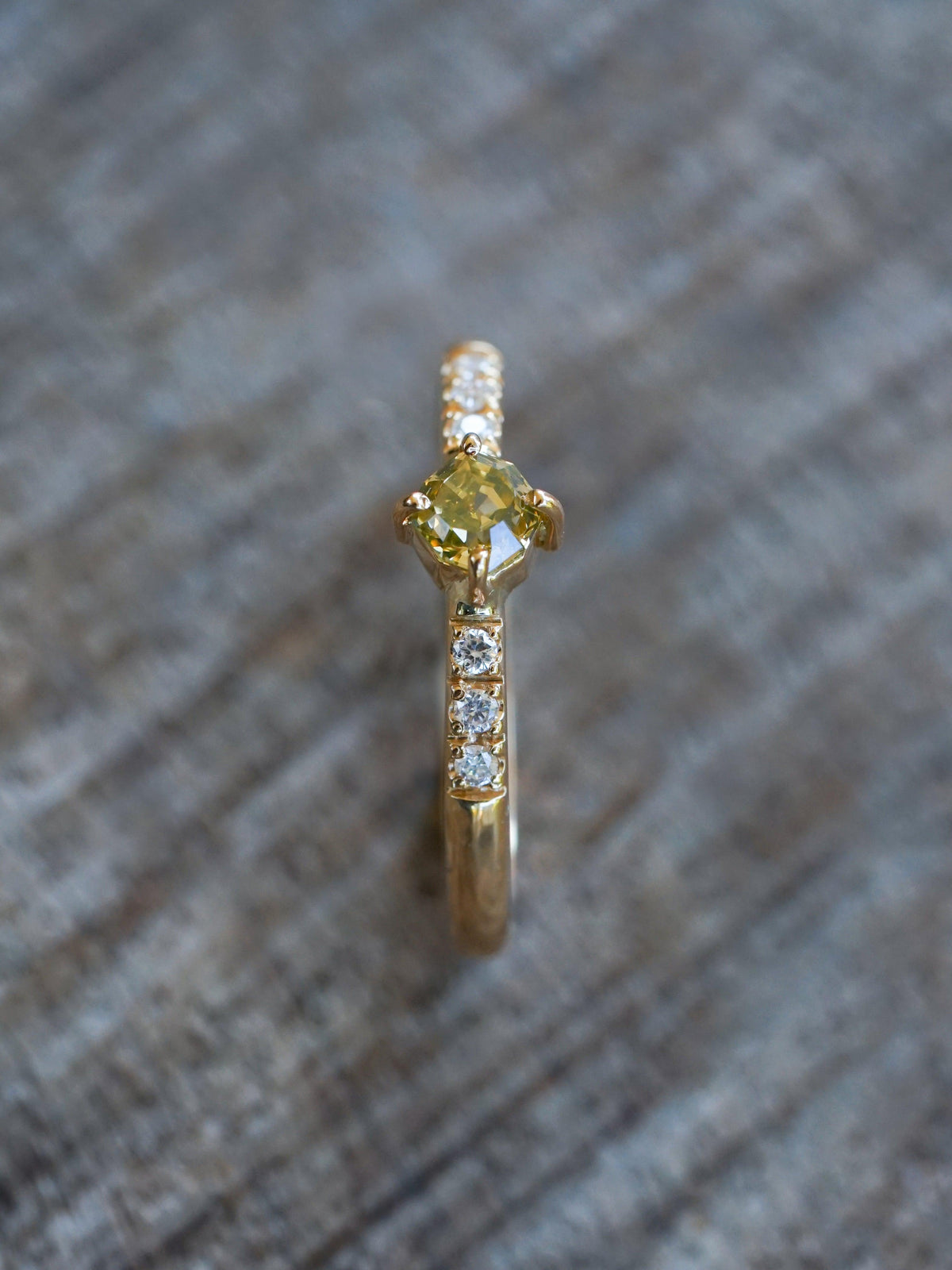 Geo Borneo Diamond Ring in Eco Gold - Gardens of the Sun | Ethical Jewelry