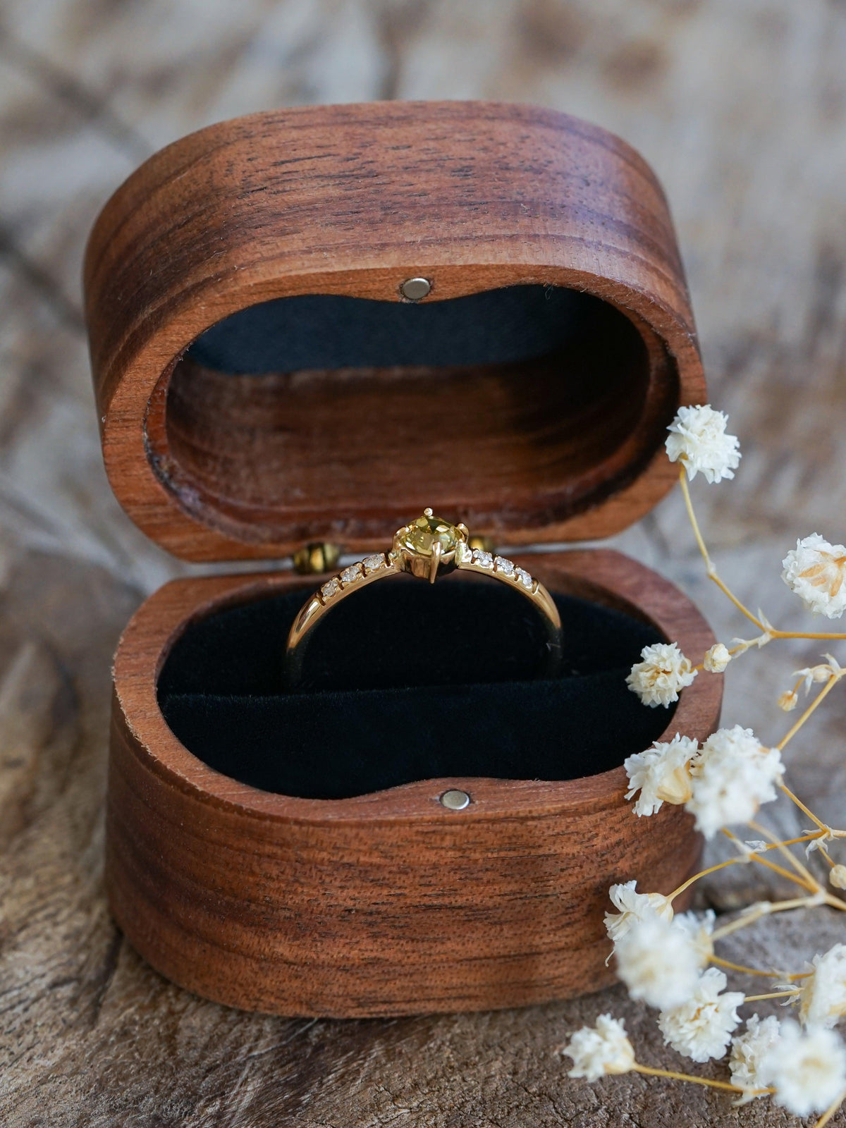 Geo Borneo Diamond Ring in Eco Gold - Gardens of the Sun | Ethical Jewelry